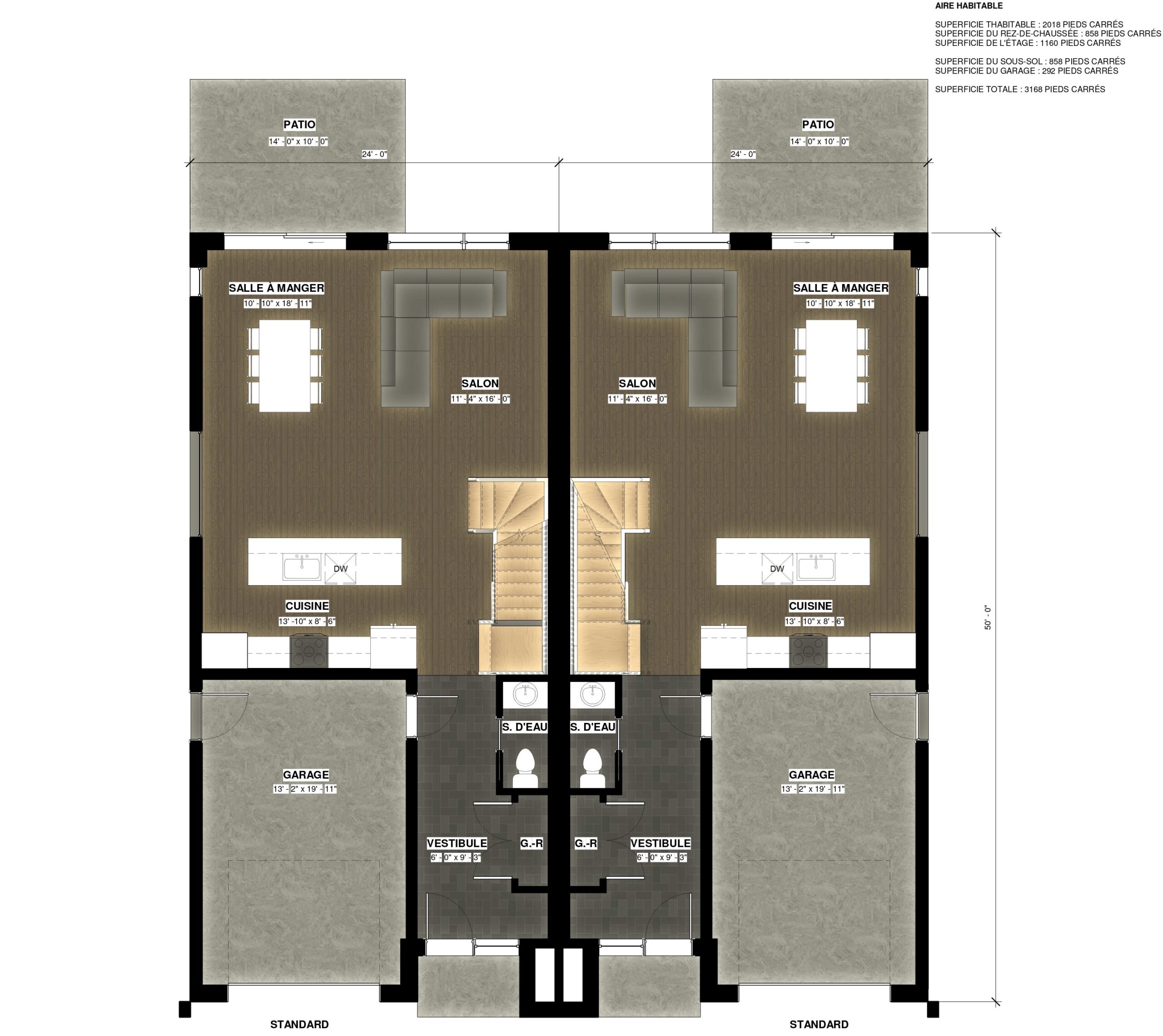 Cottage duo maisons pepin sainte julie projet Beacite